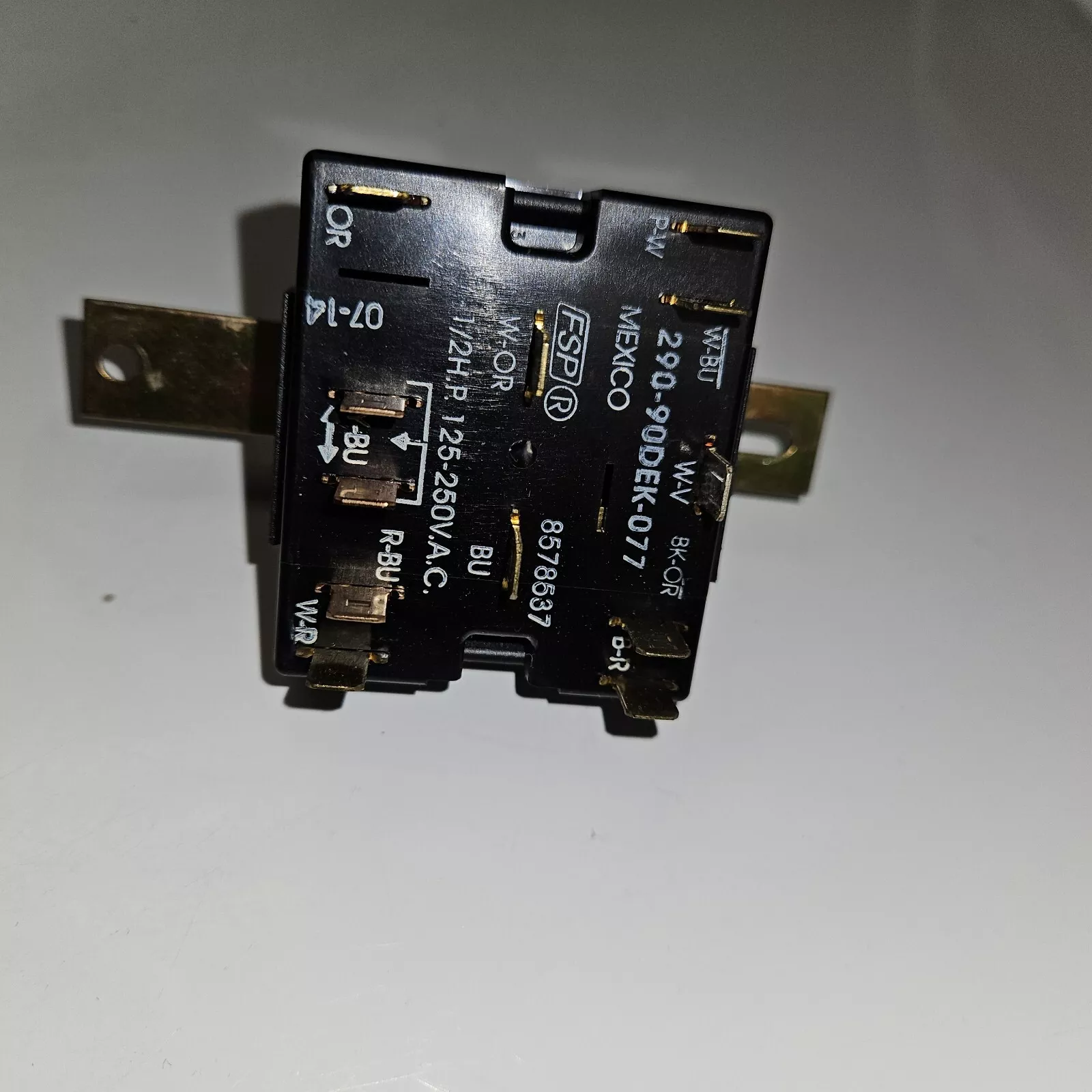 Whirlpool Washer Switch –  8578537   *used**