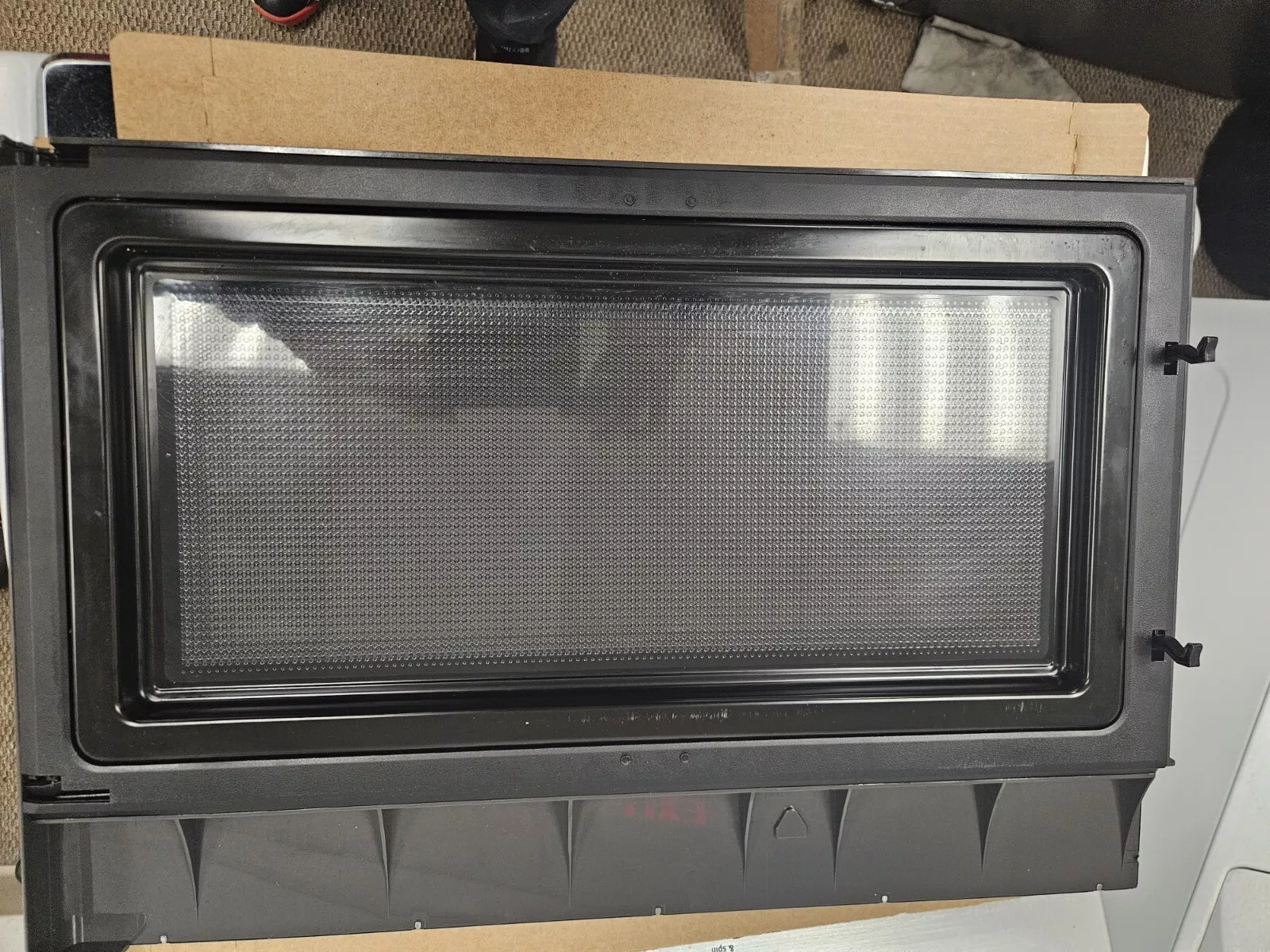 GE Microwave Complete Door - WB56X20407 *used** - Image 4