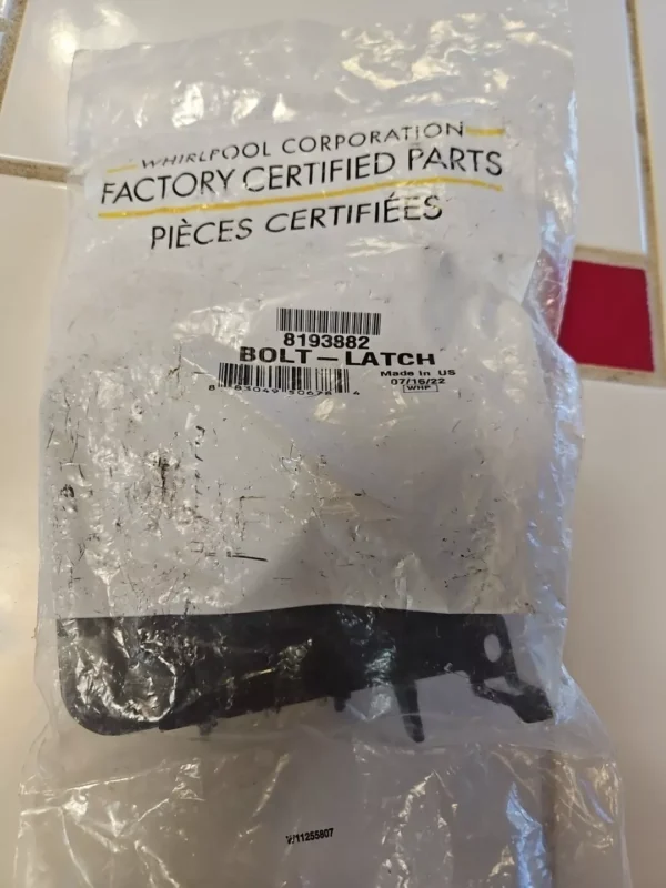 Whirlpool Dishwasher Door Latch   -  8193882  *NEW** - Image 2