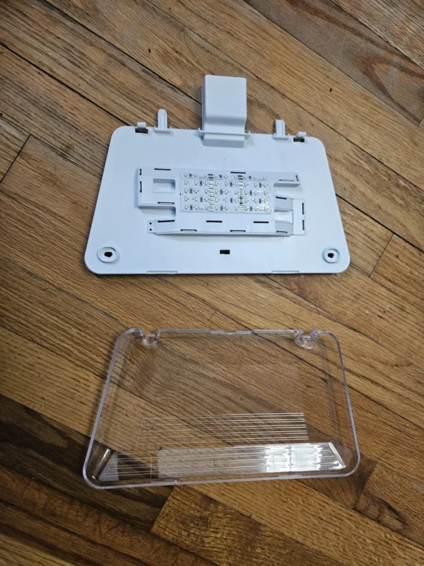 GE Refrigerator Light Housing And Len -   WR55X30124  WR13X38305  *used* - Image 2