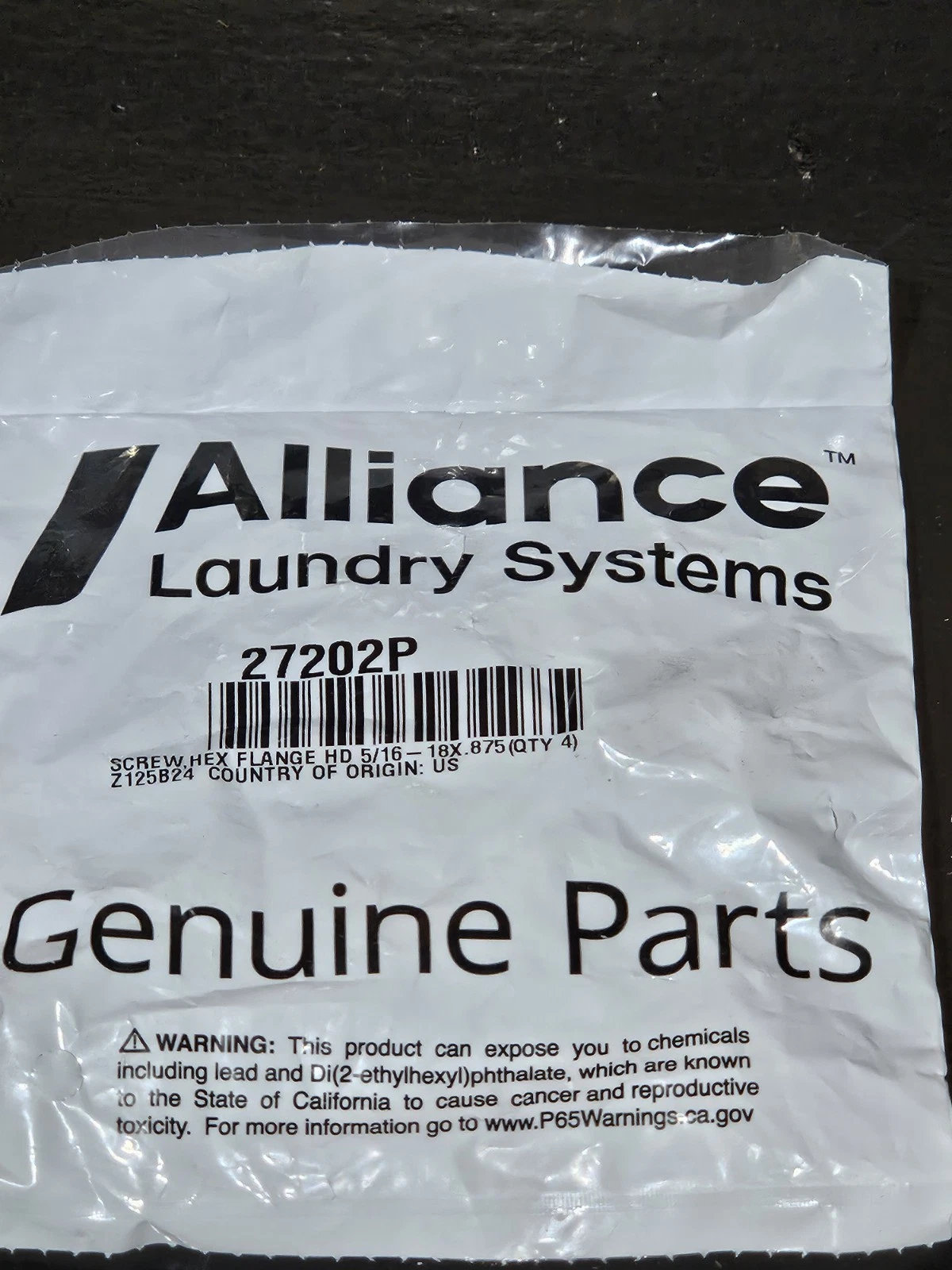Speed Queen Washer Screws     –   27202P  *NEW*